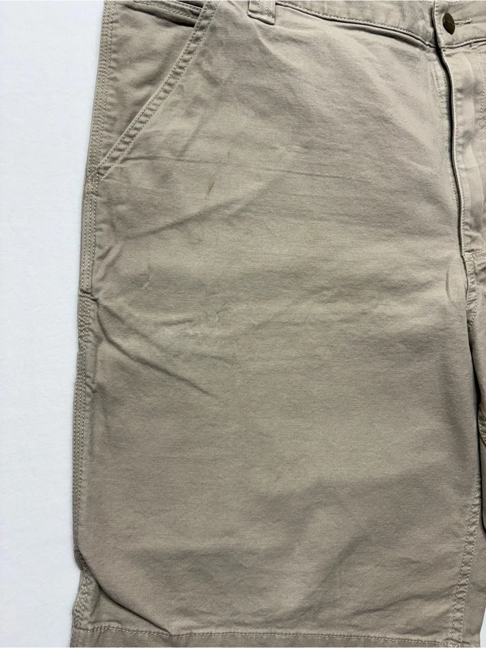 Carhartt Men's Tan Flat-Front Work Shorts